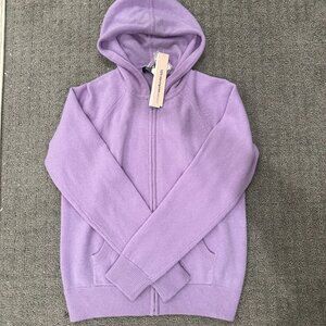 Girls Aqua Cashmere Sweater Hoodie